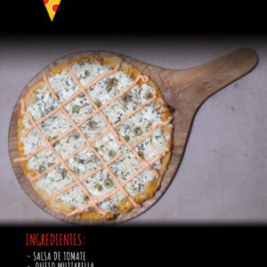 Pizza de Palmito con Salsa Golf
